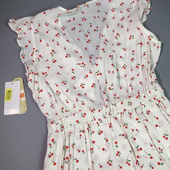 NWT GB Cherry Print #736 Twist Front Dress - Picture 4 of 8